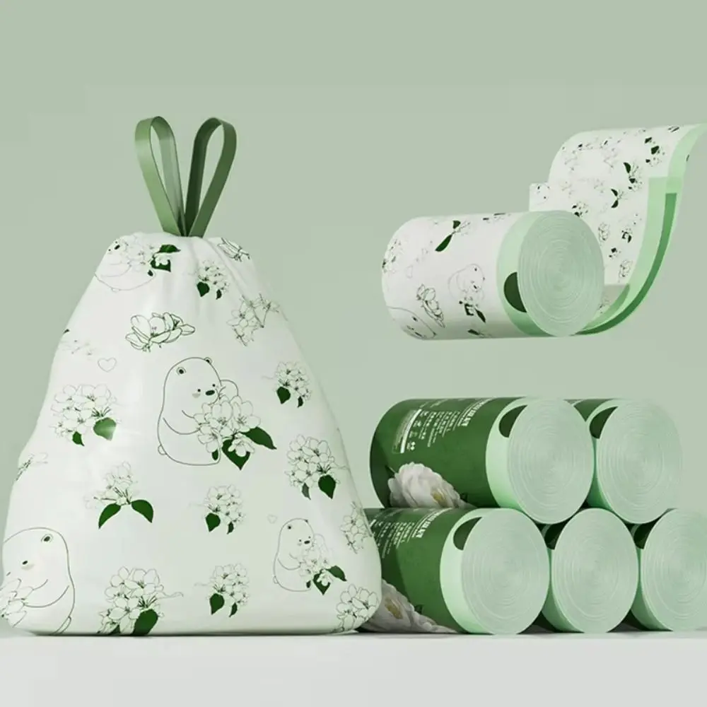30/50/100pcs/rolls Strong Not Easy To Break Garbage Bag Plastic Thickened Material Thickened Trash Bag Portable Design