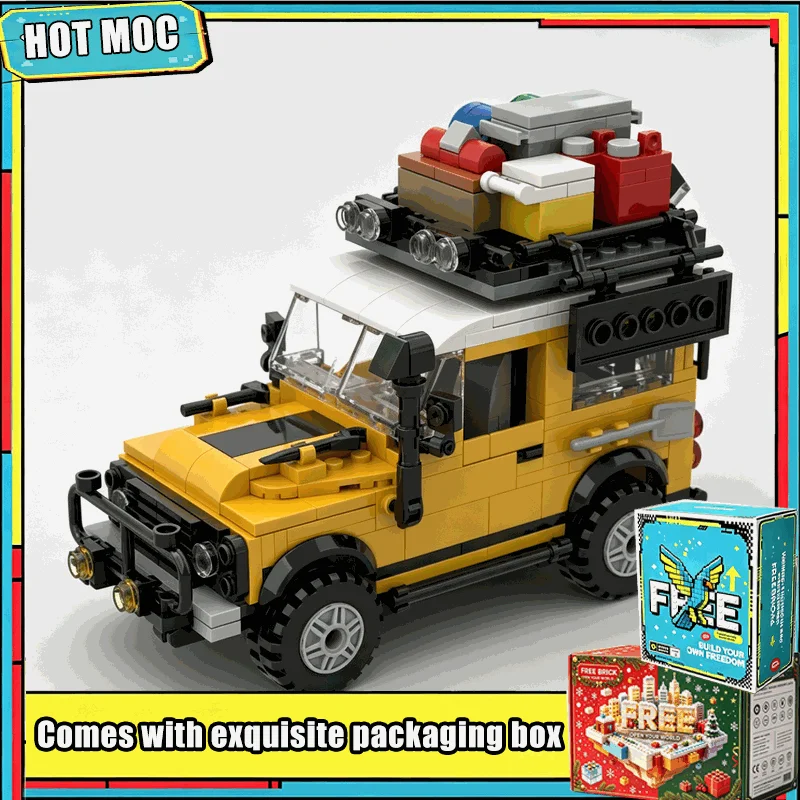 429PCS MOC Classic 1983 Land Rover Defender 90 Off Road Vehicle Model Building Blocks DIY Assembly Educational Collection Gift