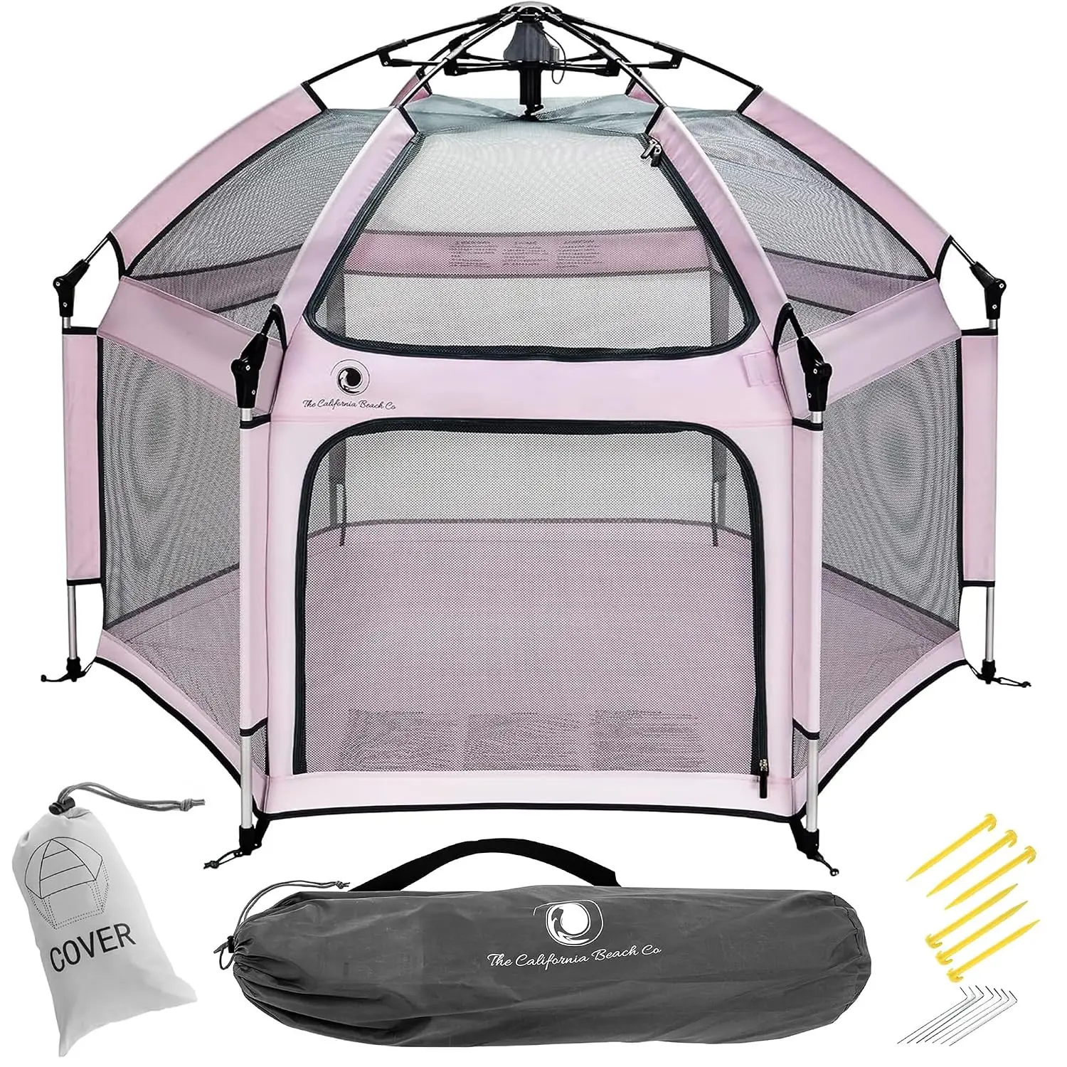 Pop 'N Go Baby Playpen, Pack N Play, Canopy, Beach Tent, Portable Lavender | Patented “pop-up and release” technology with secur