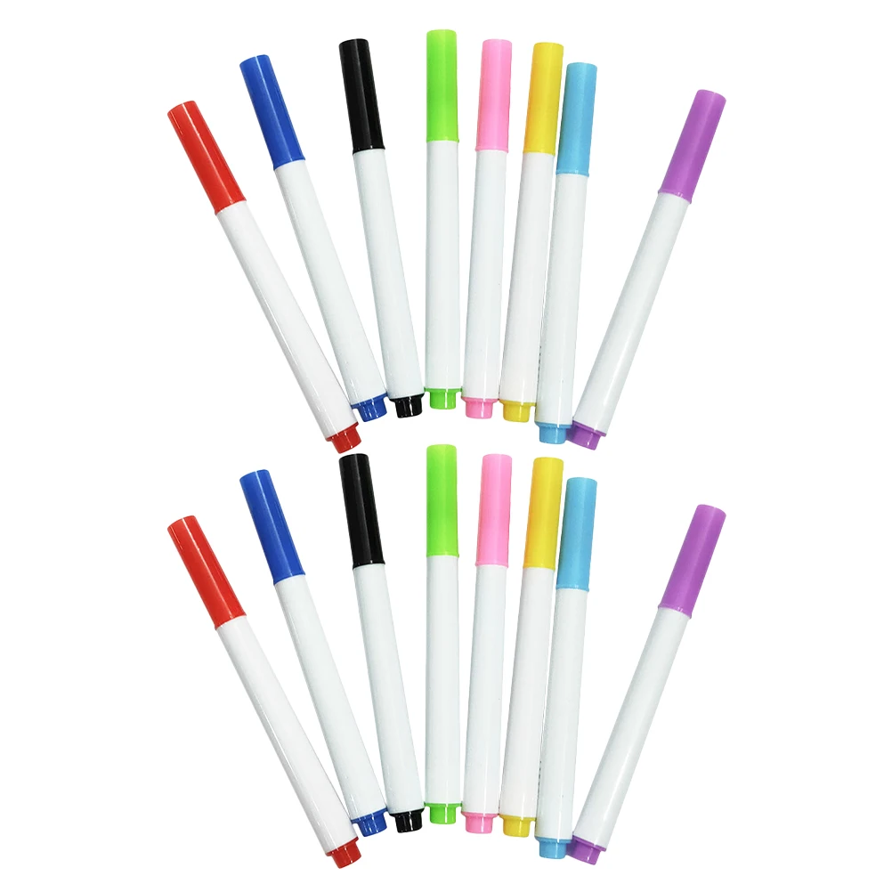 

16pcs Whiteboard Pen Dry Erase Fine Tip Washable Markers Children Pens Colorful Drawing Supplies Kids Writing Tools