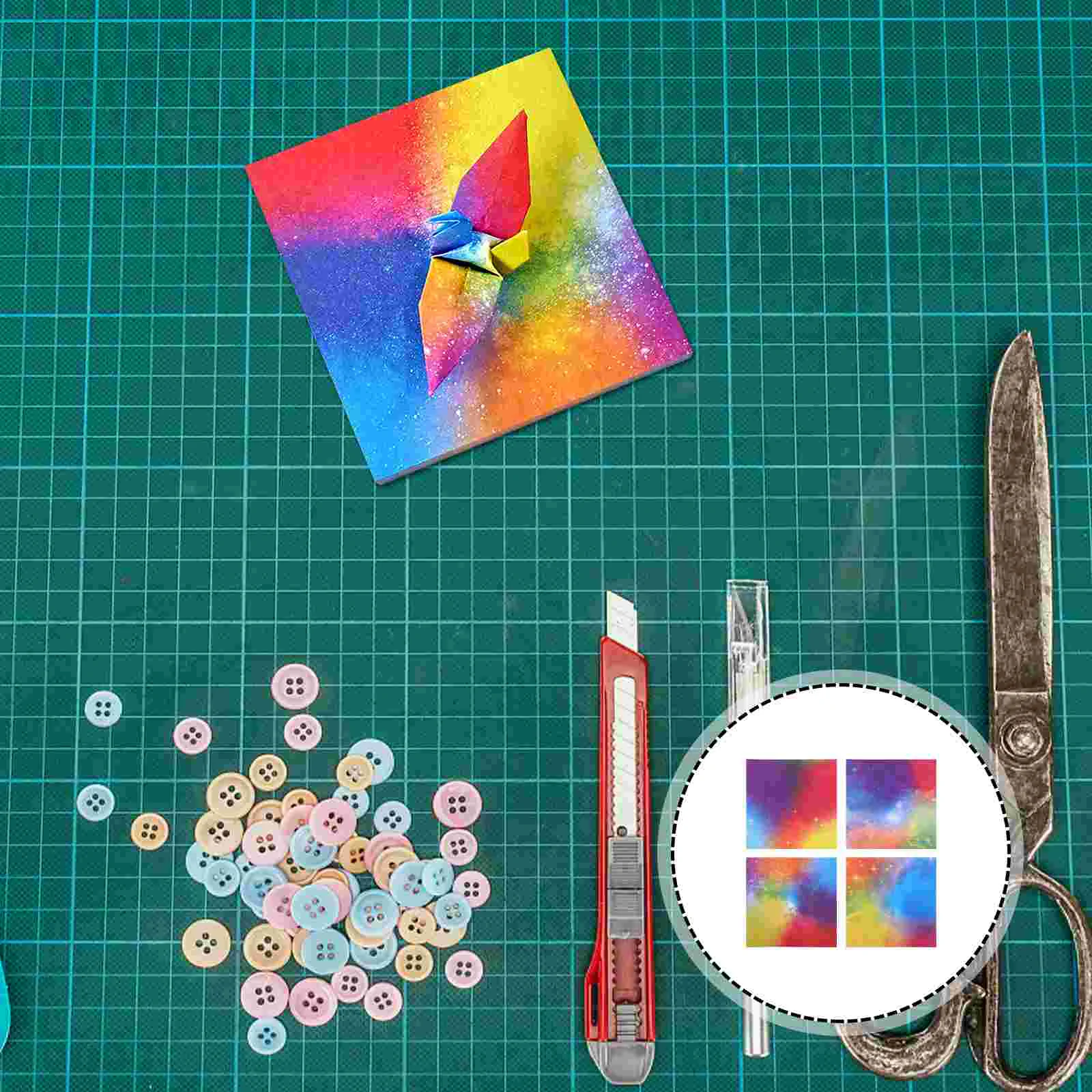 400 Sheets Origami Crane Colorful Papers DIY Craft Wrapping Folding Colored Gift