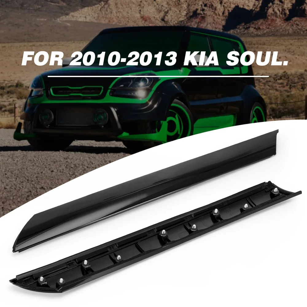 Left + Right Car Exterior Molding Windshield Pillar Trim Front For Kia Soul 2010 2011 2012 2013 86170-2K500 86180-2K500