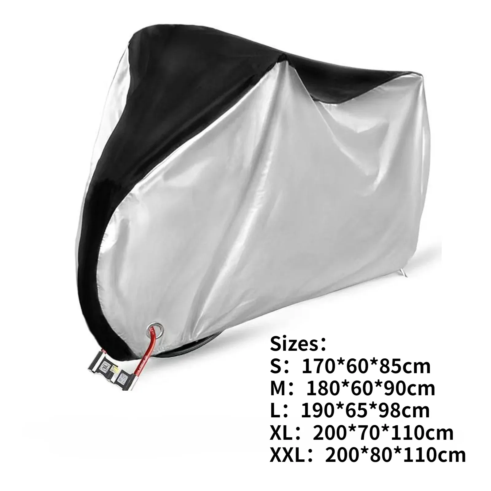 190T Polyester Fahrradabdeckung, Outdoor Regen-, Schnee- und Staubschutz Anti-UV-Schutzhülle – Detail 3