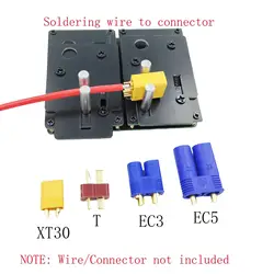 Welding Soldering Insulate Station Jig RC Tool Silicone Wire Clamp Bracket for XT30 T Plug Silicone Wire EC5 EC3 RC Connector