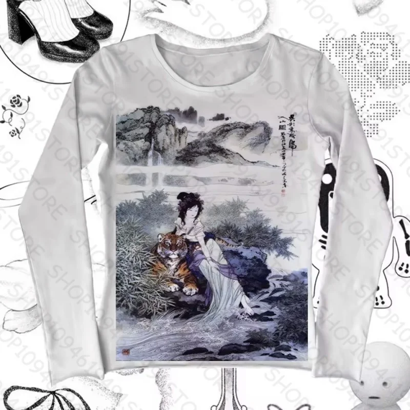 Star Girl Y2k Tops Harajuku Grunge Clothes for Women Kpop Goth Emo Crop Top Women Long Sleeve Trashy Y2k 2000s Women's T-shirts