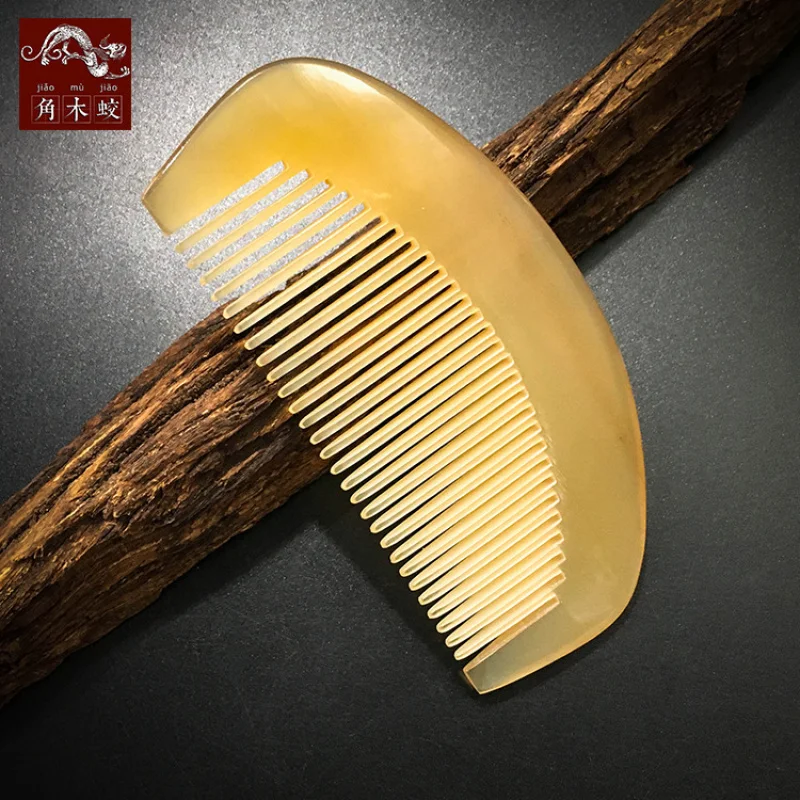 

Роговая расческа, расческа-полумесяц, кантонская расческа, массажная расческа для волос, короткая роговая расческа