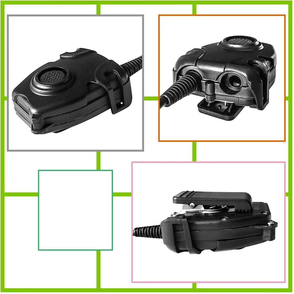 TS TAC-SKY 6-Pin PTT Adapter AN/PRC 148 152 152A 163 PTT Compatible TAC-SKY/Z-TAC Tactical Headset