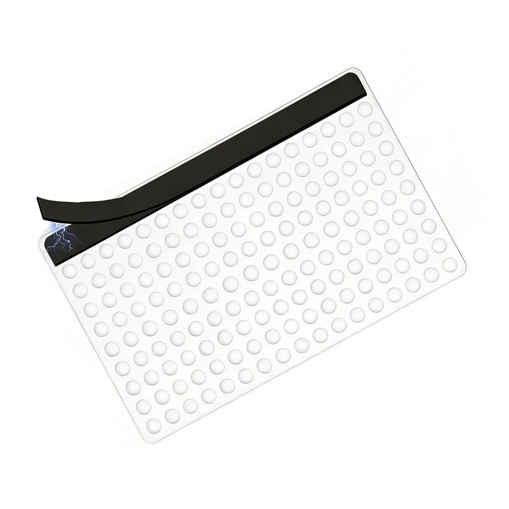 White PP Skimmer Net Cover Protector with Magnetic Frame for Easy Installation on Skimmer Opening 15.7 x 9.8 inch