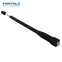 Walkie Talkie Antenna for Baofeng UV-5R BF-888S Kenwood HYT HTC Wouxun Radio Rod Telescopic SMA-F Female Gain Dual Band UHF VHF