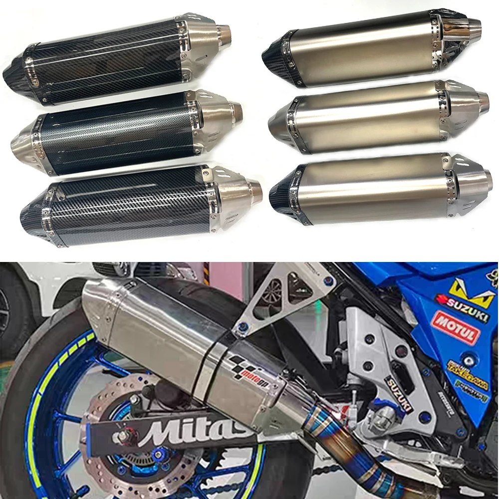 

51mm Universal Motorcycle system Exhaust Muffler Professional motorcycle exhaust tip Tail Gas Exhaust