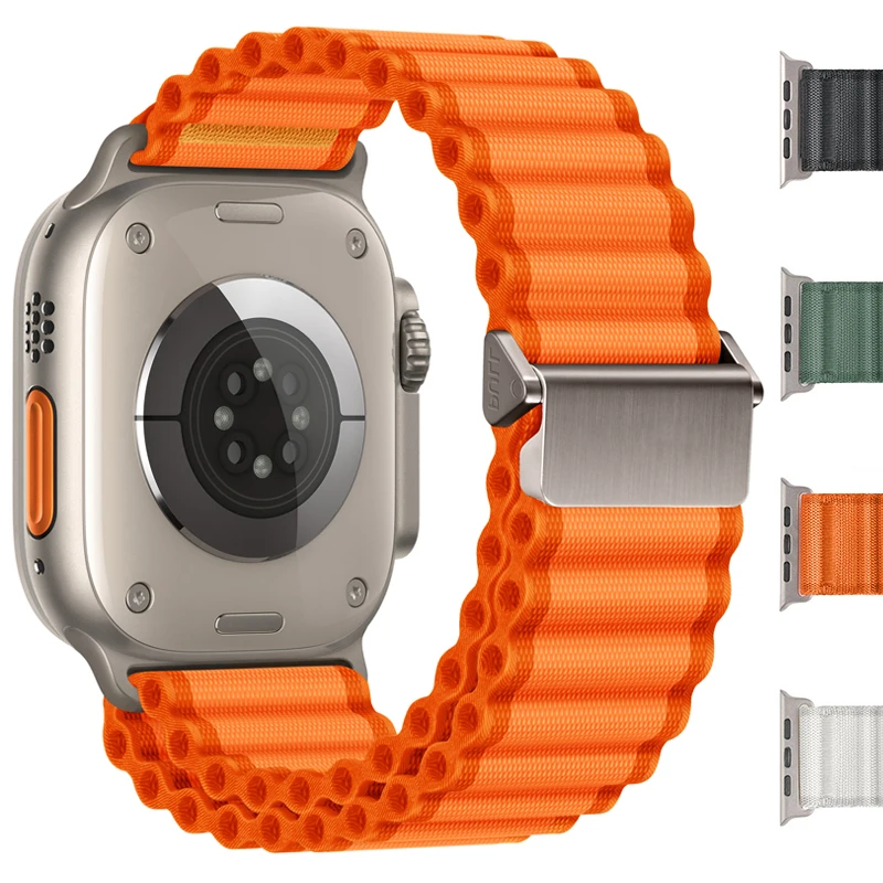 

Trail Loop Stap для Apple Watch Ultra Band 49 мм 46 мм 44 мм 45 мм 42 мм Нейлоновый спортивный браслет для iWatch Series 10 SE 5 6 7 8 ремешков