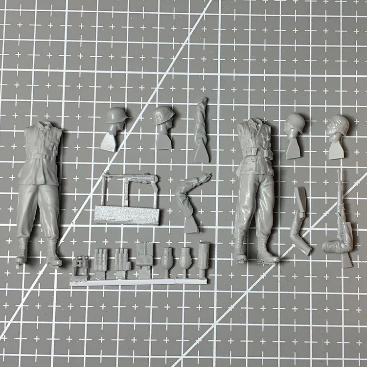 1/35 Grenadier set Normandy, Resin Model Soldier GK, WWII military themes, Unassembled and unpainted kit