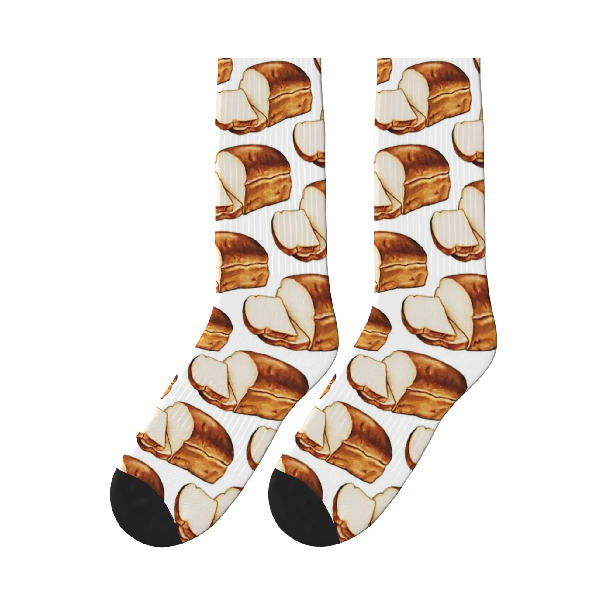 

Bread Pattern Sports Socks Super Soft Stockings All Season Long Socks for Man's Woman's Christmas Gifts