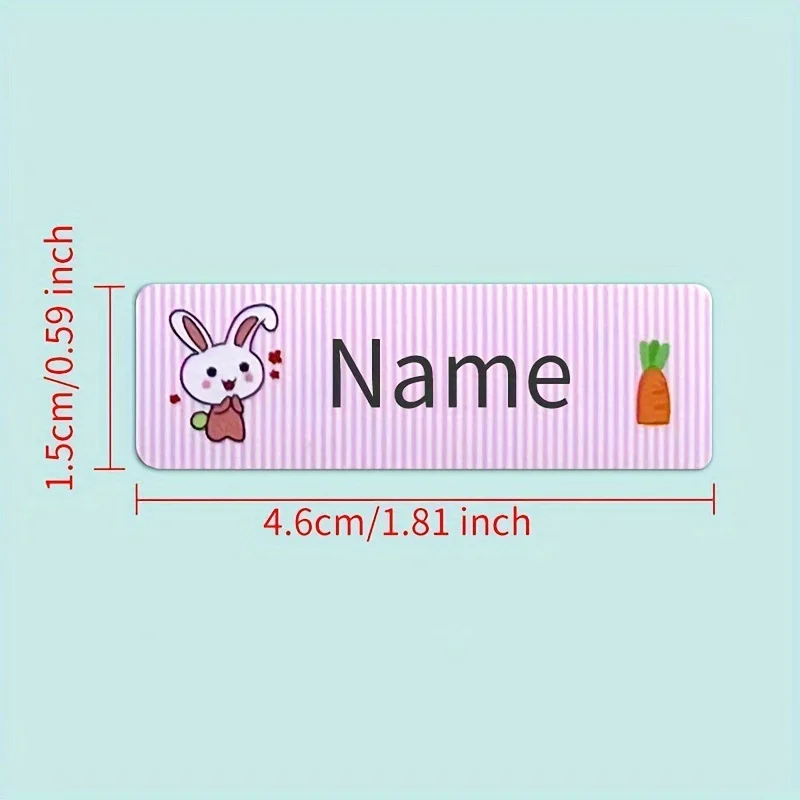 700-800 stickers Custom Waterproof Transparent Name Stickers - Personalized English Labels for Kids School Supplies