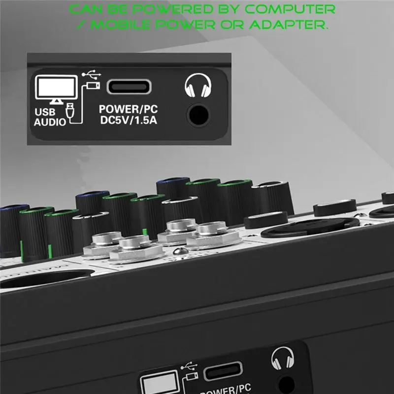 X64A-Professional D-04 256DSP 4 Channel Audio Mixer USB Interface Studio Bluetooth DJ Control Panel Console