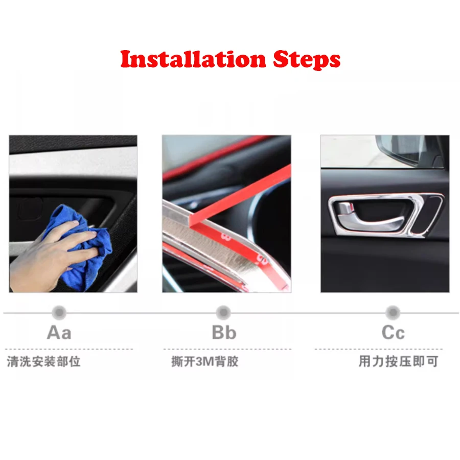 Stainless Steel Auto Accessory For KIA K5 2016 2017 Car Central Console Air Vent Decoration Strip Trim Car Styling