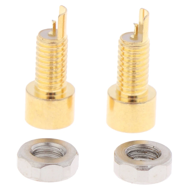 1Pair Gold Plated Pure Copper MMCX Female Jack Solder Wire Connector