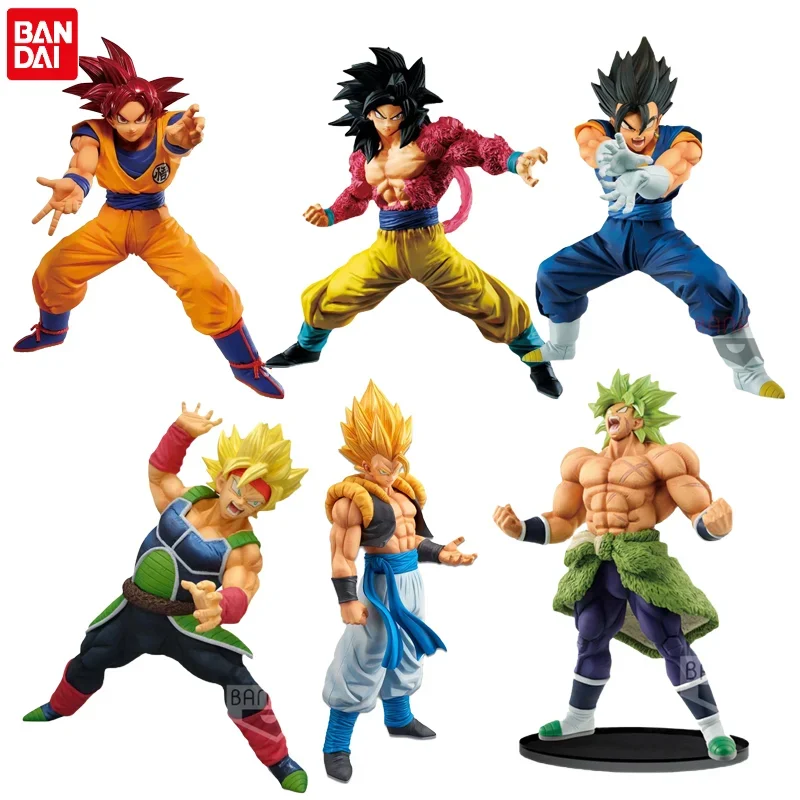 

Original Bandai Dragon Ball Z Anime Figure Super Saiyan Broli Son Goku Gogeta Vegetto Klit Complete Scratch Anime Action Figures