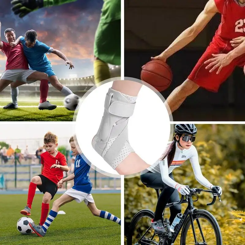 Penahan pergelangan kaki untuk pria, pergelangan kaki terkilir, kompresi Ankle dapat diatur nyaman elastis bernapas