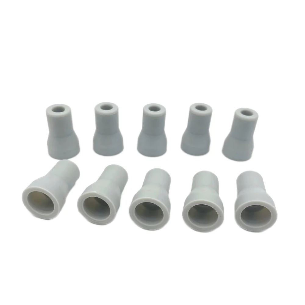 Eyector de Saliva Dental de 10 piezas, adaptador de punta a presión de goma de succión suave/fuerte, Material de Odontología de repuesto