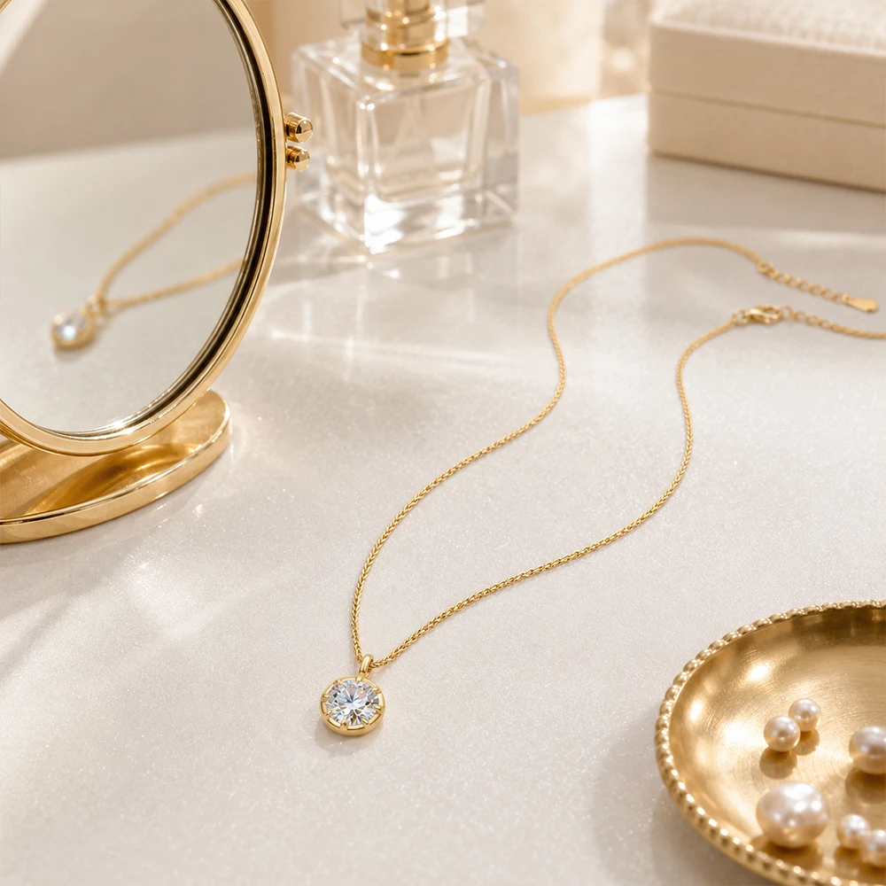 MINTYBOX Bezel Set Moissanite - Bezels Set Pendant recensie en prijs