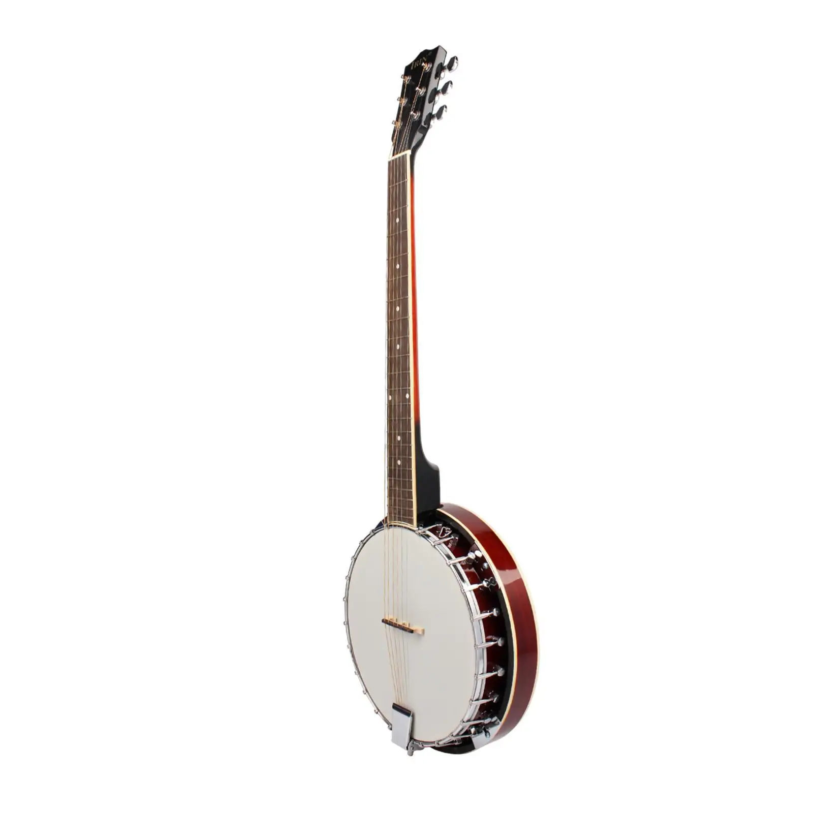 

Six String Banjo Stringed Musical Instrument,Bright Tone,Banjo Ukulele Kit,Travel Banjo Ukulele Kit for Stage Show Performance