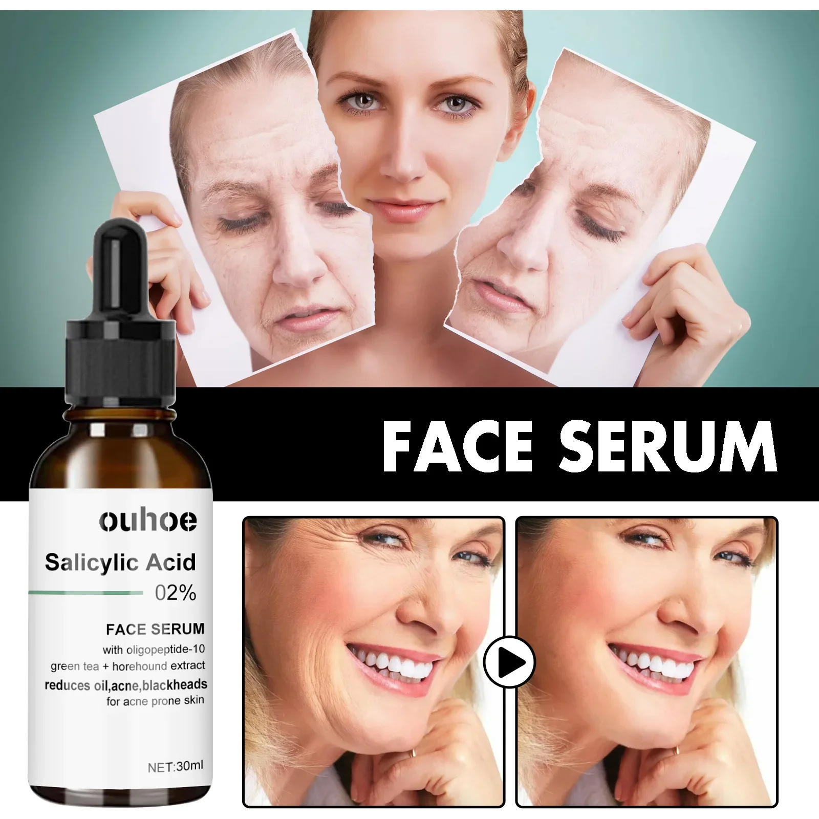 

Face Serum - Vitamin C Anti-Aging Serum for Fine Lines and Wrinkles - Enriched with Nourishing Ingredients for Smooth Firm Skin