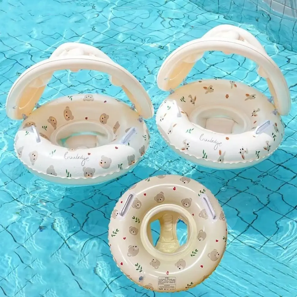 Safe Inflatable Pool Float Tube Shape Seat Ring Inflatable Swimming Seat Water Play Baby Swim Ring Swimming view 3