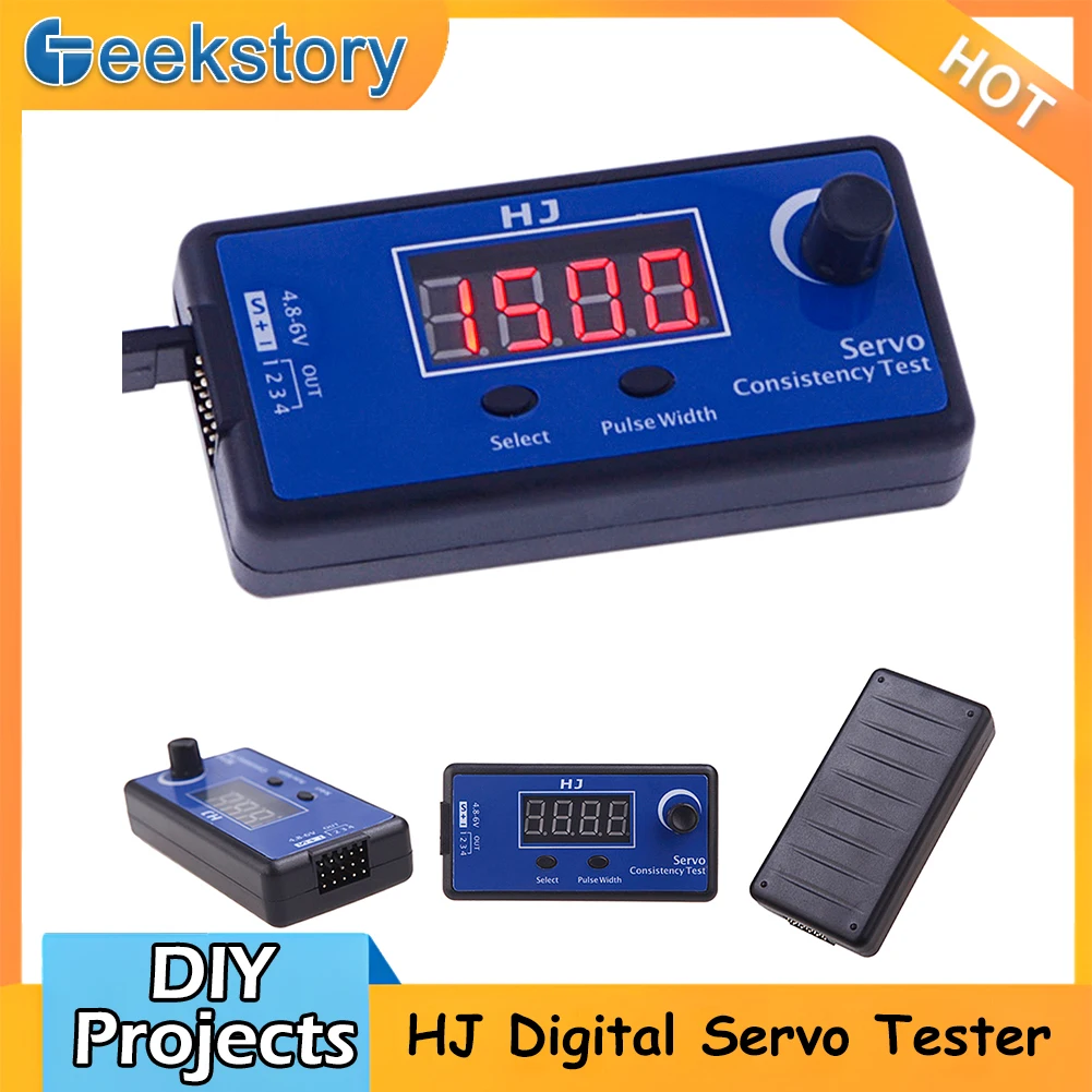 

HJ цифровой сервотестер с ЖК-дисплеем портативное устройство управления консистенцией ESC для радиоуправляемого вертолета самолета автомобильный тестер инструмент