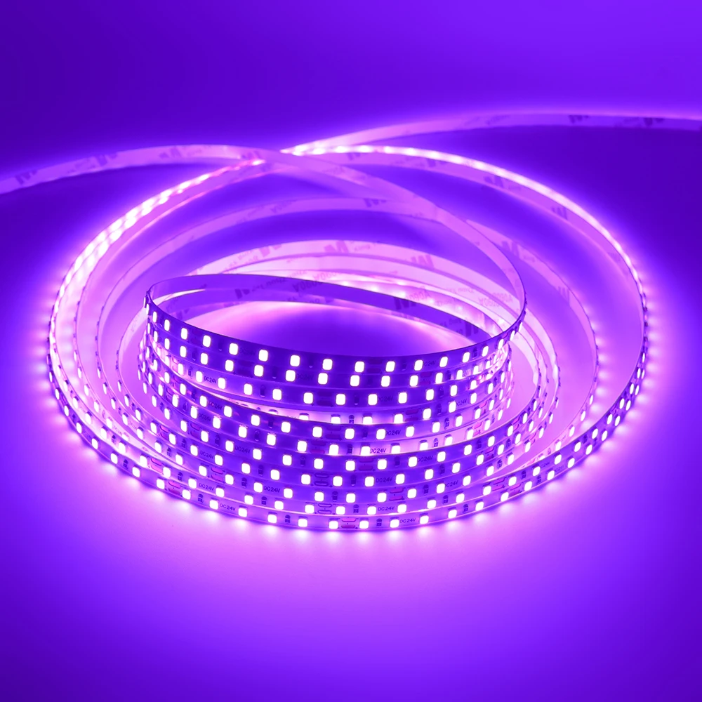12V 24V 5m 10m LED Strip 5mm 8mm PCB Light 2835 120Leds/m White Red Pink Purple Ice Blue Flexible Tape Backlights for Decoration