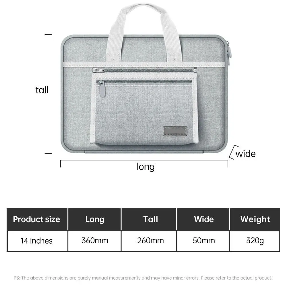 14 Inch Laptop Bag Oxford Material Handheld Notebook Case Unisex Style for Huawei Xiaomi HP Lenovo Dell Asus Laptop