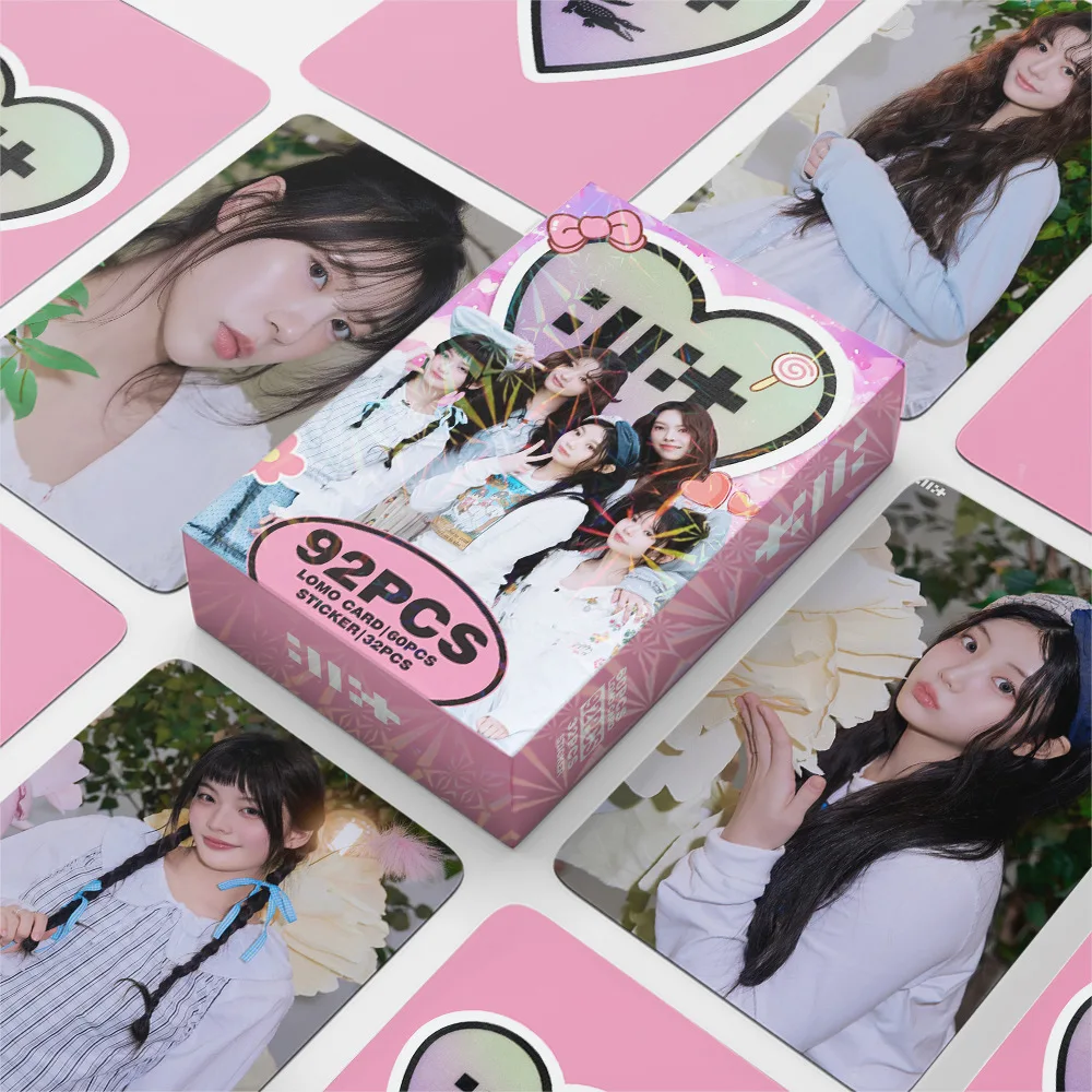 92 unids/set Kpop ILLIT Lomo tarjetas bosque de recuerdos álbum de fotos sesión fotográfica para colección de Fans
