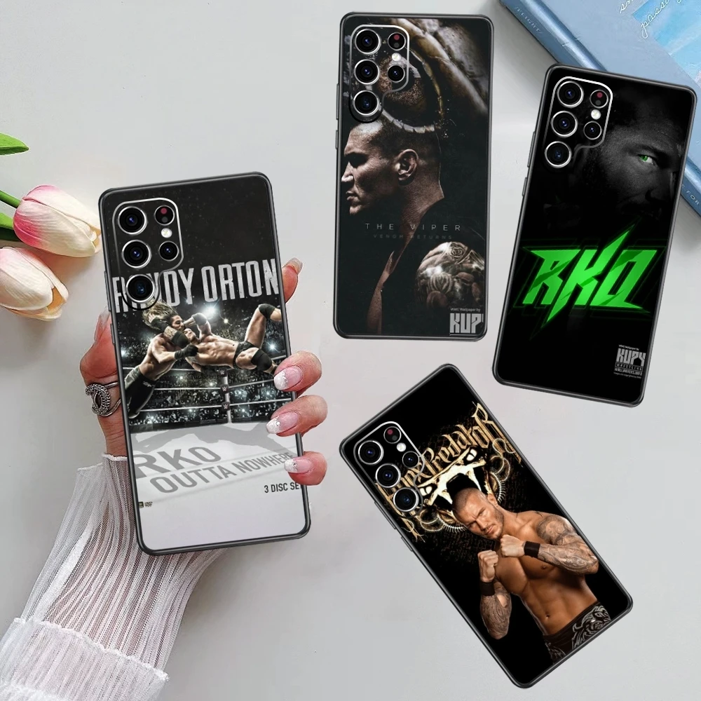 W-Wrestling Star R-randy orton Phone Case For Samsung Galaxy S24 S23 S22 S21 S20 Plus Ultra Note20 Soft Black Phone Cover