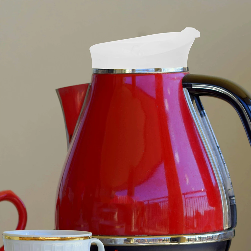 

3Pcs Glass Carafe Lids Reusable Water Jug Cap Easy Clean Minimalist Design White Carafe Replacement Lid Covers for Water Bottles