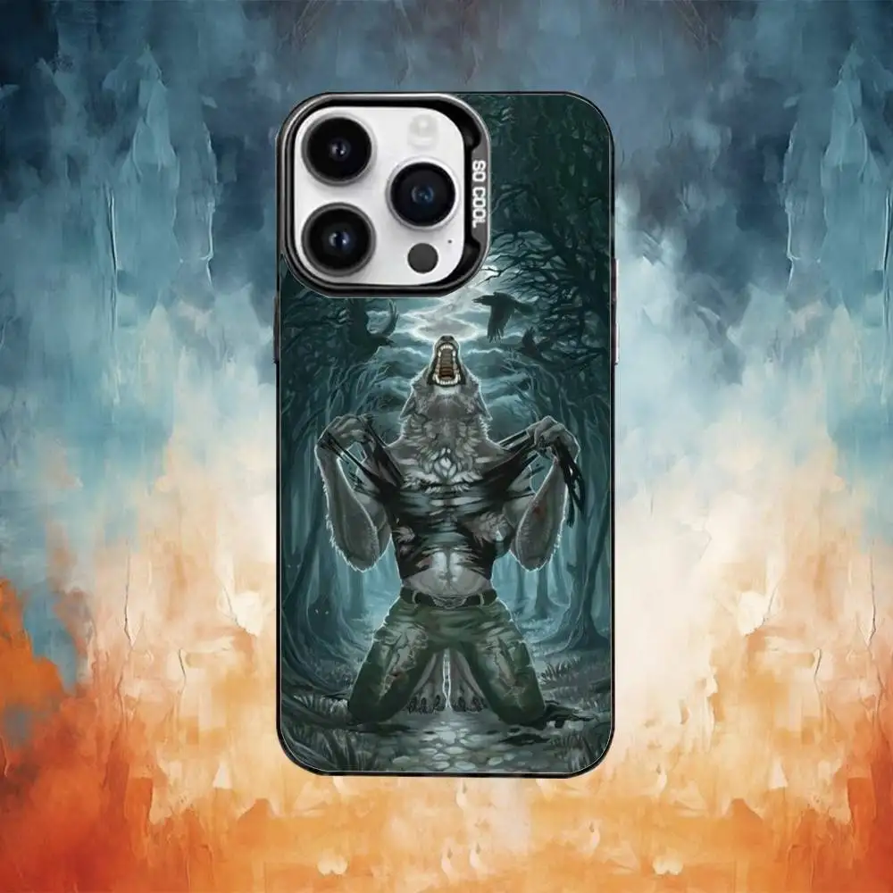 Capa de telefone Alpha Sigma Wolf para iPhone17,16,15,14,13,12,11 Plus, Pro Max Black Candy Matte Capa à prova de choque