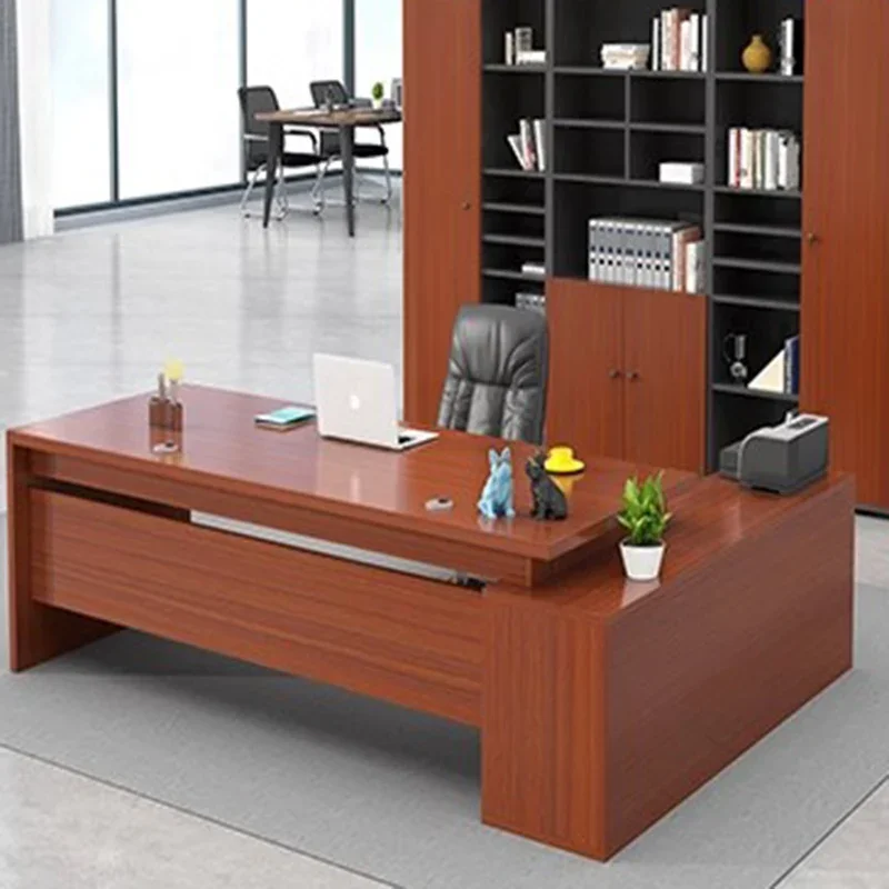 Drawers Storage Office Desk Study Gaming Computer Reception Accessories Modern Studio Biurka Komputerowe Coffee Shop Furniture