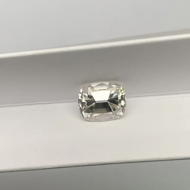 YanYao Jewelry New 9x11mm 5.0ct GH Colored Old European Cut Moissanite Cushion Shaped Gemstone is suitable for jewelry making