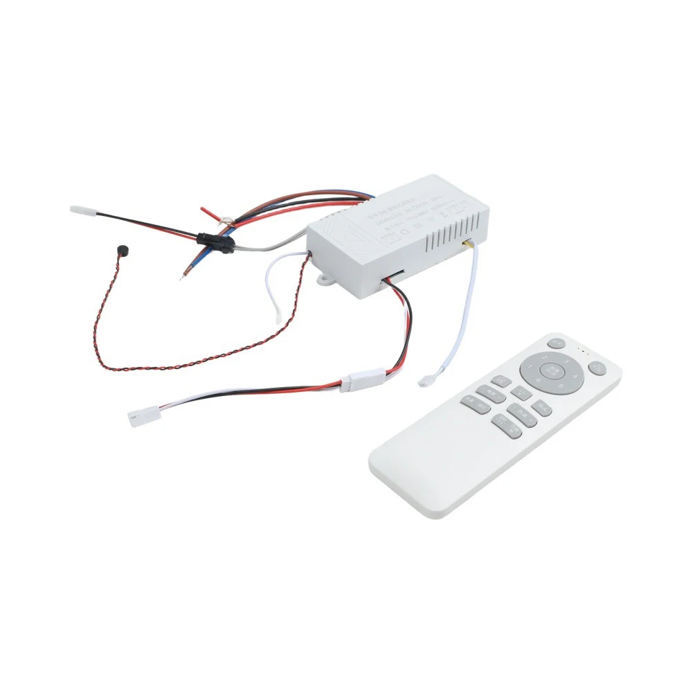6 LED Ceiling Fan Remote with Variable Frequency DC Controller and Light Brightness Adjustment for Custom Settings