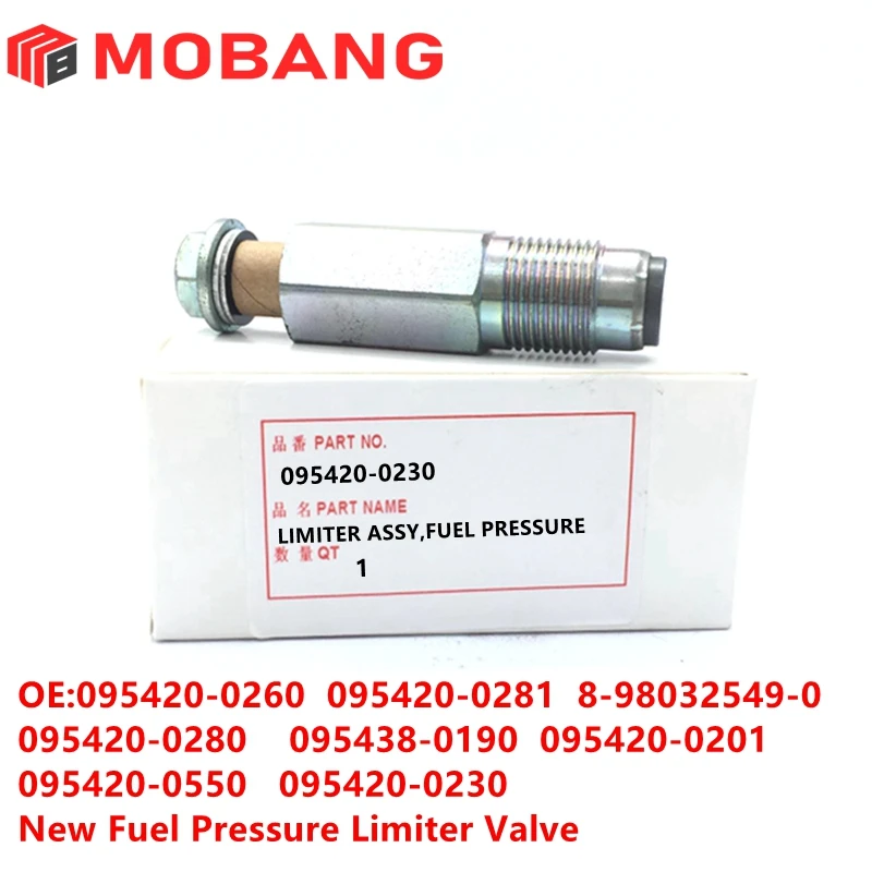 

New Fuel Rail Pressure Valve For Denso Injector 095420-0230 0954200230Limit Pressure Valve