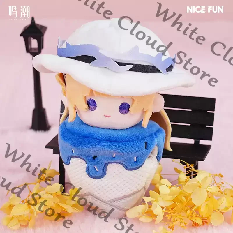 Game Wuthering Waves Carlotta Montelli ROCCIA Phoebe Cosplay Cartoon Genuine Fluffy Ice Pendant Keychain Decoration Collect Gift