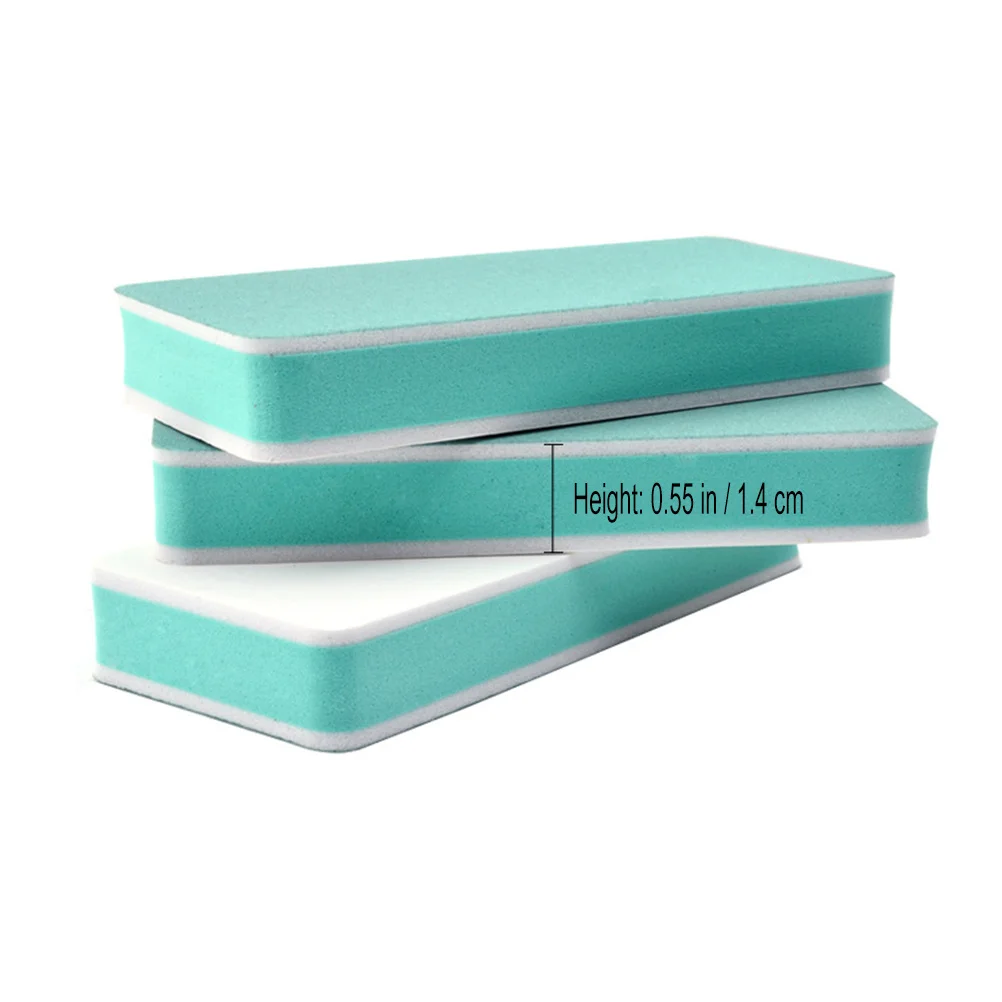 5 قطعة 2-Way قابل للغسل مسمار شينر الإسفنج الملفات متعدد الألوان 4-الوجهين التلميع كتل للأظافر الطبيعية ملحقات الأظافر كاذبة صالون #4