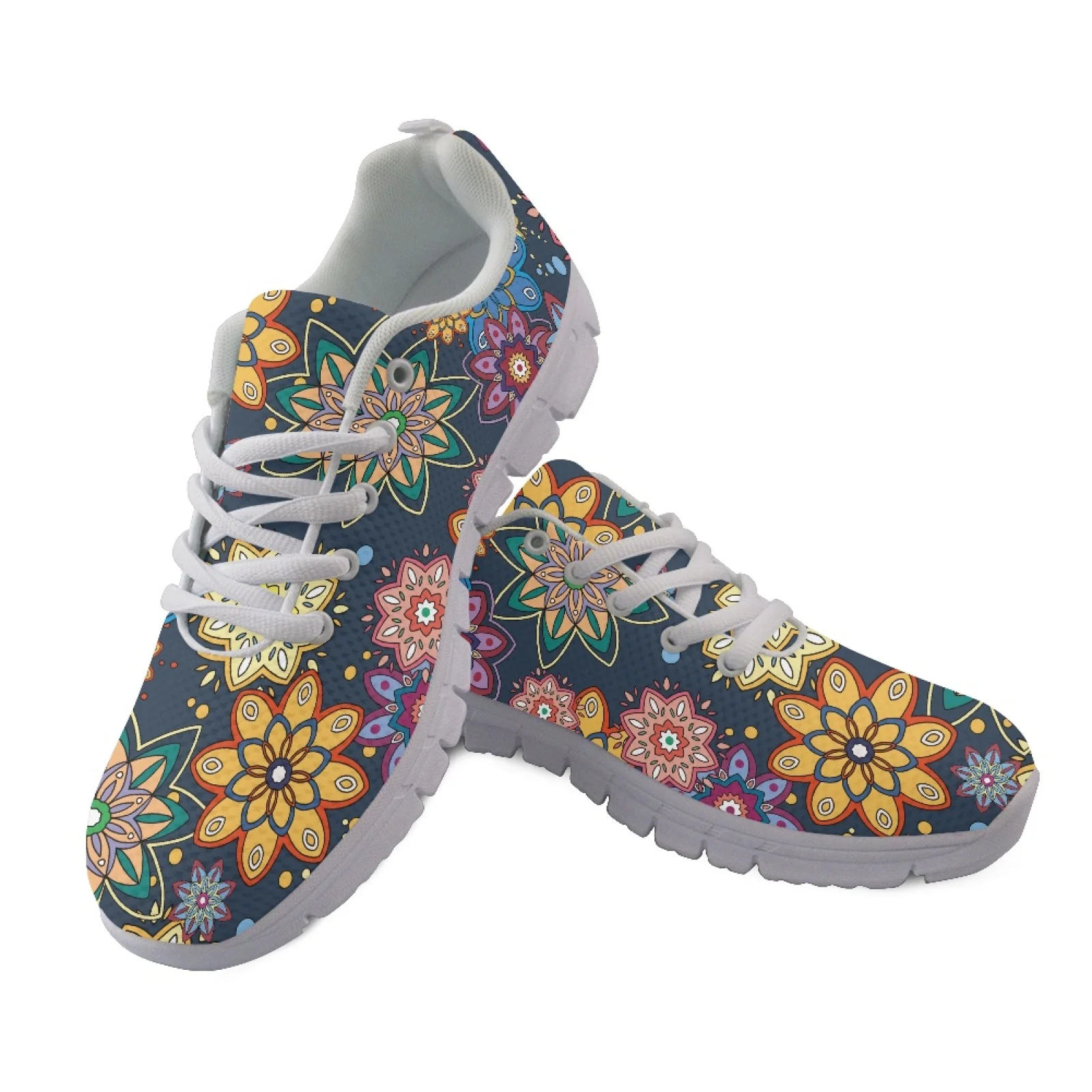 Coloranimal Mandala Floral 2026 Collection Lightweight Running Sneakers Mesh & EVA Sole Athletic Sneaker Sports Trainers