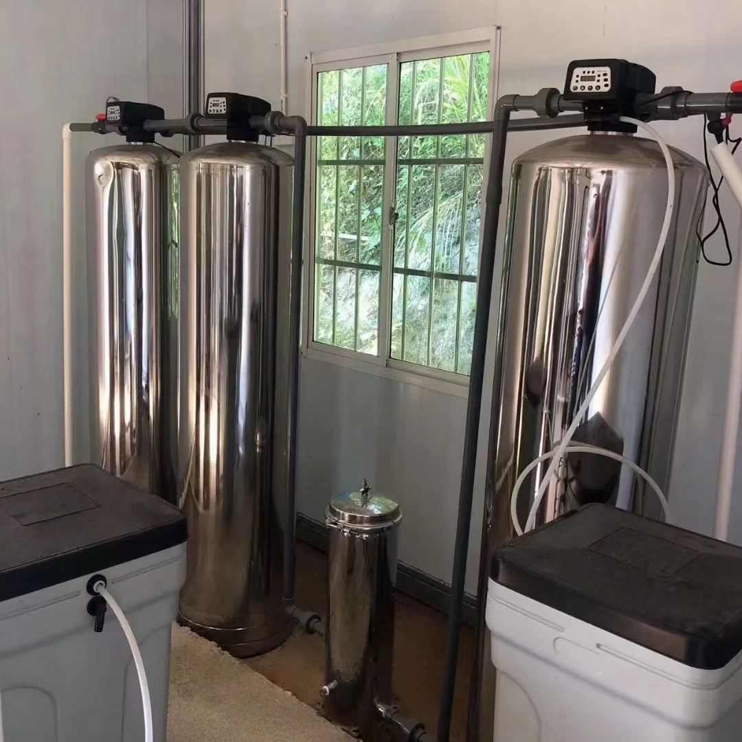 High Flow Ion Exchange Water Softening System with Single Tank, Single Valve Double Tank, Double Valve Double tank