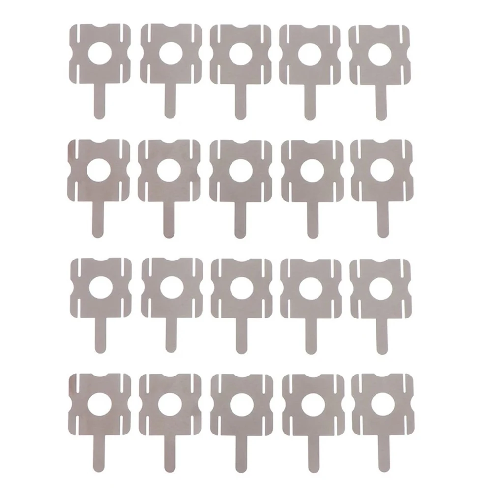 20Pcs U-shaped Nickel Sheets For Lithium Batteries Welding Nickel Sheet Spot Welder Strip For Power Tools