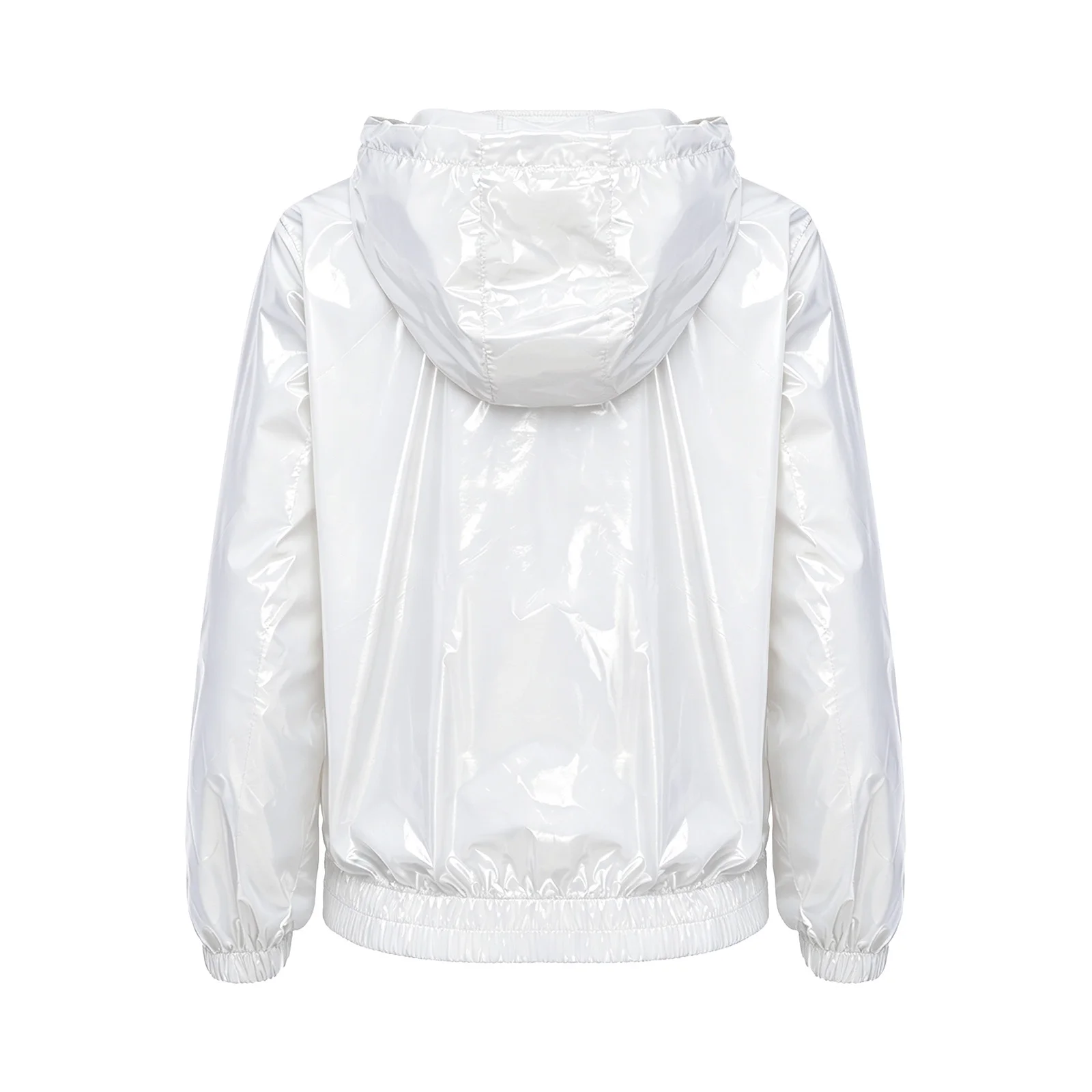 Kids Boys Fashion Athletic Water Resistant Jacket Hooded Long Sleeve Front Zipper Drawstring Hood Coat for Street Jazz Dance