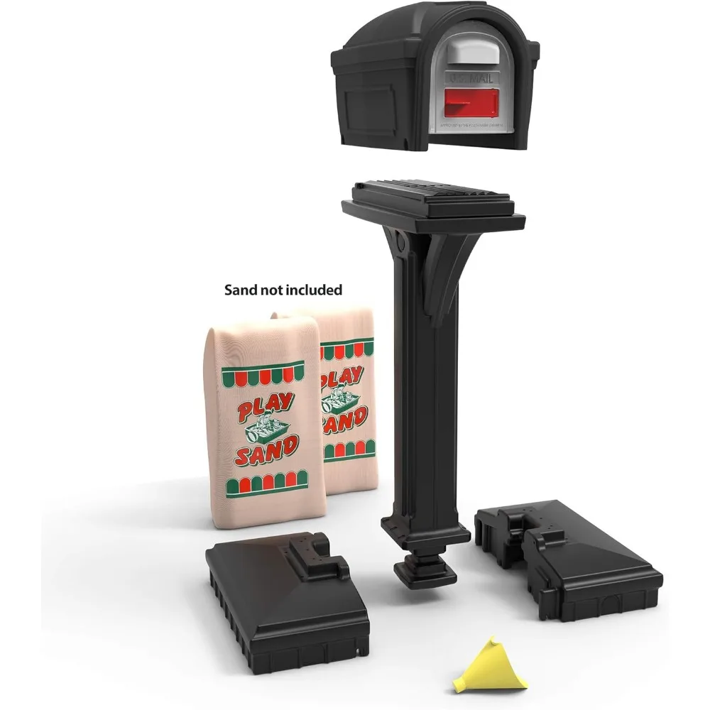 American Home 42002R-04 Dig-Free Easy Up Classic Mailbox – Schwarz