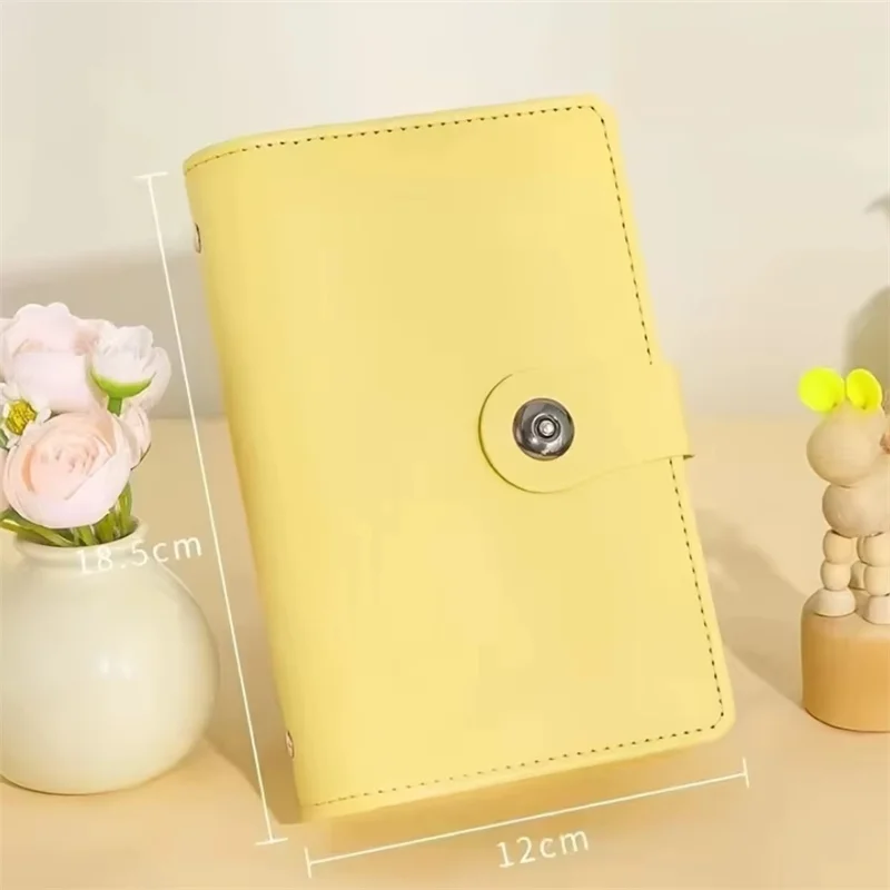 PU Soft Candy color Banknote Storage Book Simple Style PU Material Cash Coin Savings Book Bill Storage Organizer Book