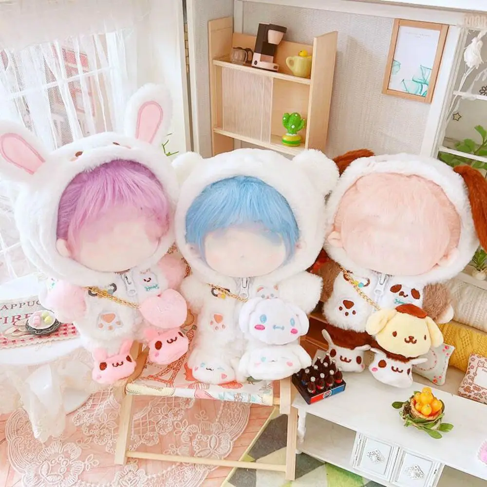 Idol Doll Outfit Toys Accessories Mini Clothes Doll Hoodies 20cm Doll Clothes Doll Shorts Doll Fur Coat