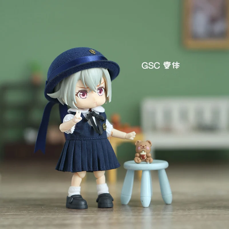 

OB11 Clothes Set Hat + Shirt + Pants British Style School Uniform For P9 YMY GSC OB11 Body 1/12 Doll Clothing Accessories C2562
