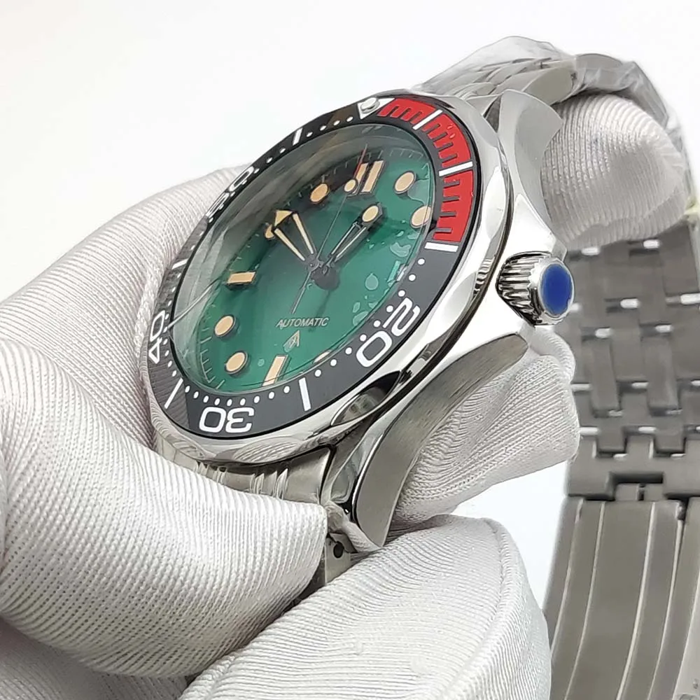 Parnsrpe Automatic Mechanical Watch Men's European and American Business Casual Watch Luxury Silver Luminous Waterproof Watch